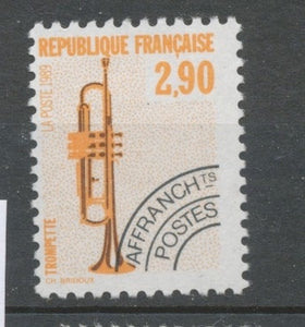 Préos N°204 Instruments musique (I) 2 f 90 orange et noir ZP204