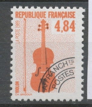 Préos N°205 Instruments musique 4 f 84 brun-orange et noir ZP205