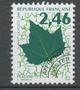 Préos N°233 Feuilles d'arbres 2f46 vert sombre, vert, noir ZP233