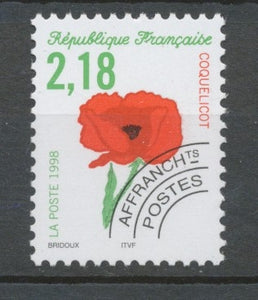 Préos N°241 Fleurs sauvages 2 f 18 multicolore Coquelicot ZP241