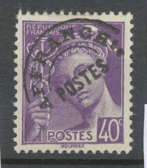 Préoblitérés N°80 40c. Violet Mercure ZP80
