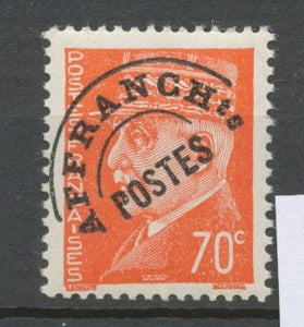 Préoblitérés N°84 70c. Rouge-orange Pétain ZP84