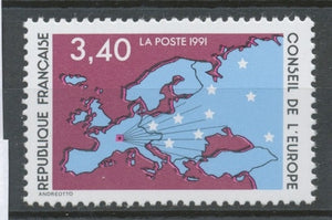 Service N°107 Conseil de l' Europe. 3f.40  multicolore ZS107