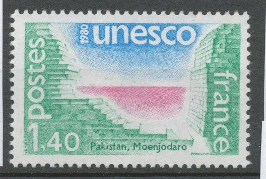 Service N°61 UNESCO Site de Moenjodaro - Pakistan 1f40 ZS61