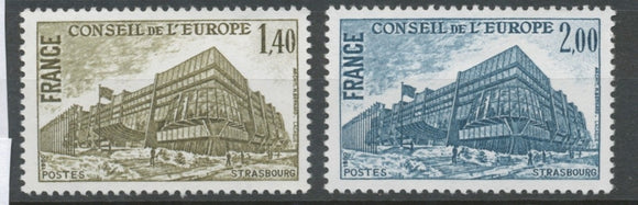 Service N°63-64 Série Conseil Europe Strasbourg  2 valeurs ZS63A