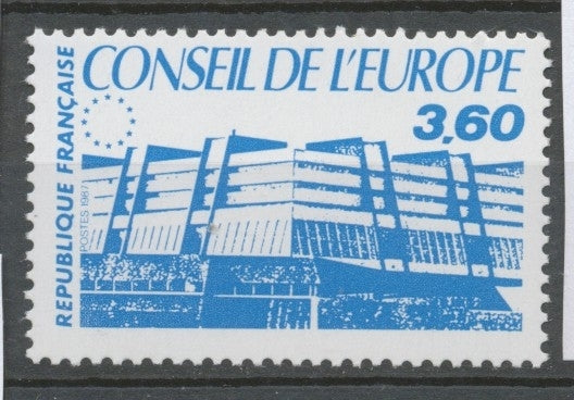 Service N°97 Conseil de l' Europe. 3f.60 bleu ZS97