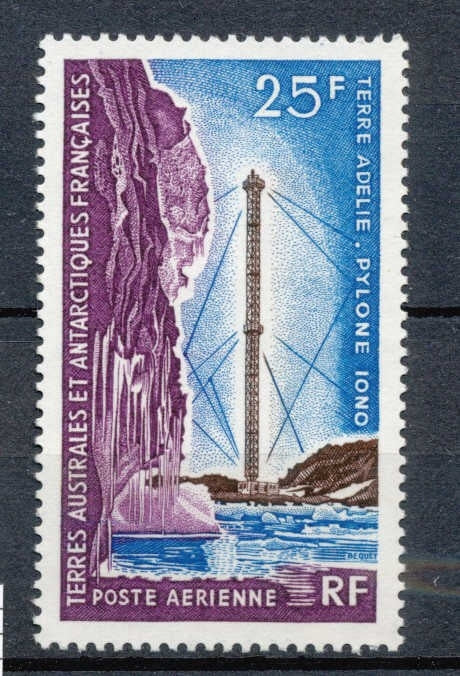 T.A.A.F Aérien 1966 N°13 Communications Terre Adélie, pylone Iono N** ZT139A