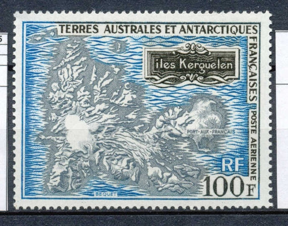 T.A.A.F Aérien 1970 N°20 carte des îles Kerguelen  N** ZT145A