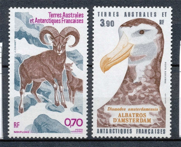 T.A.A.F Aérien 1985 N°86-87 Série Faune antarctique.  N** ZT194A