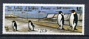 T.A.A.F Aérien 1992 N°124 Piste de Terre Adélie. Œuvre de Bernard Buffet N** ZT223A