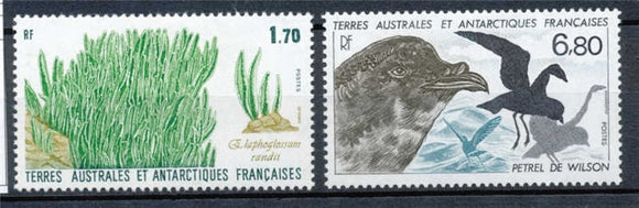 T.A.A.F 1988 N°131-132 Série Flore et faune antarctiques.  N** ZT72A