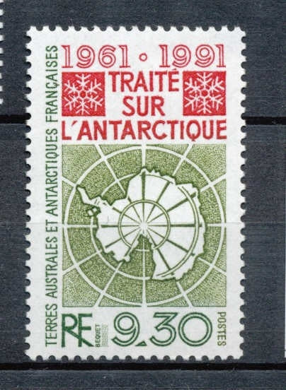 T.A.A.F 1991 N°162 30e anniversaire du Traité sur l'Antarctique.  N** ZT95A